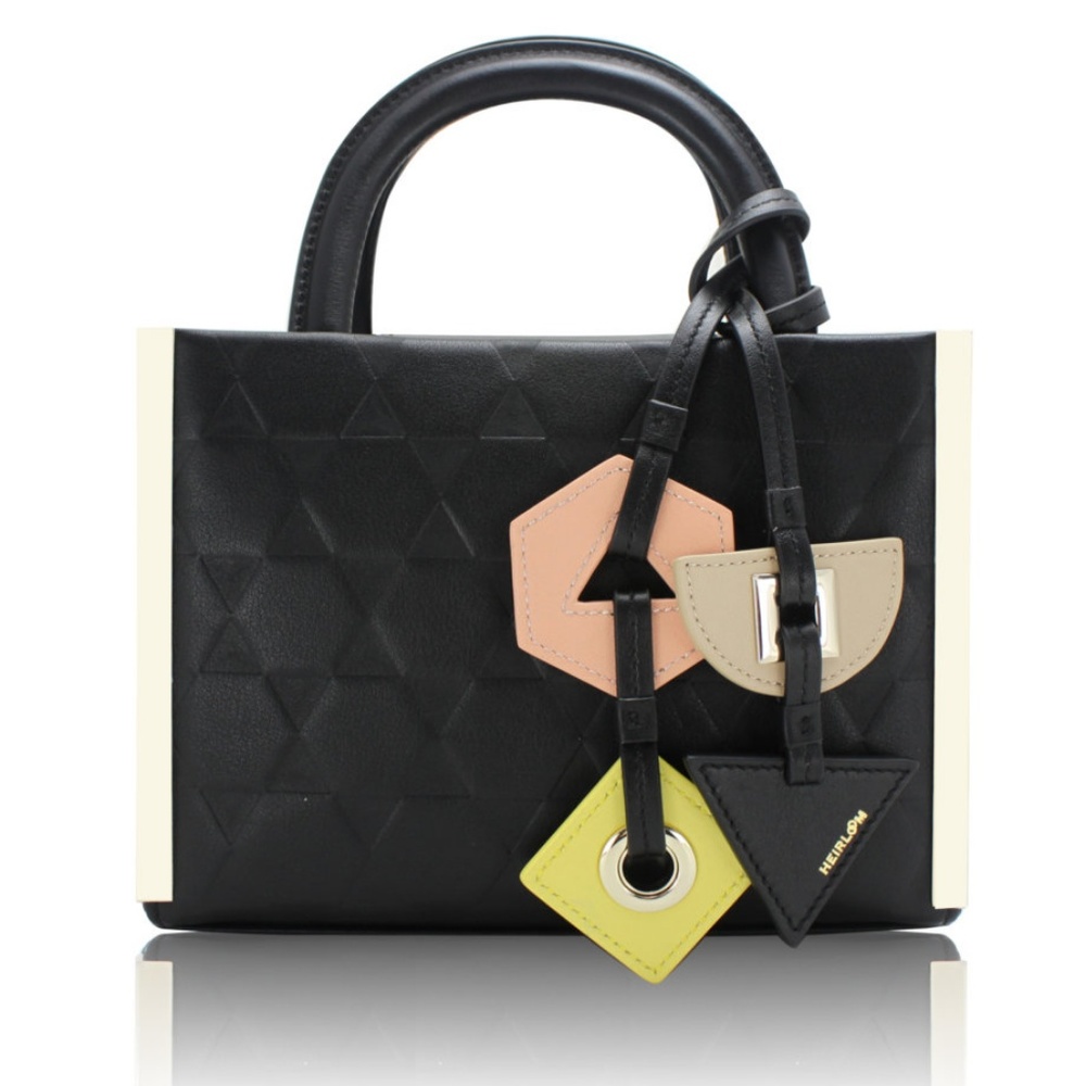 NWOT HEIRLOOM Leather Handbag "BABY TWIN EMBOSS"
